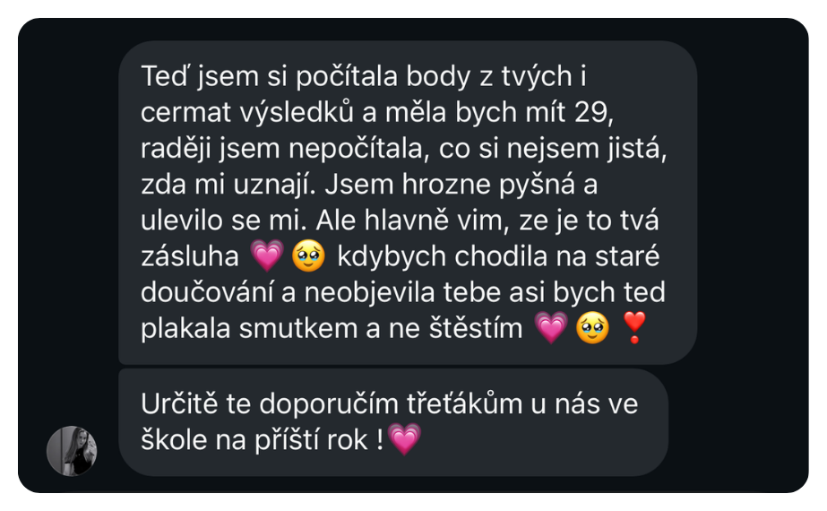 Studentka zvládla maturitu z matiky – recenze Matika s Hankou