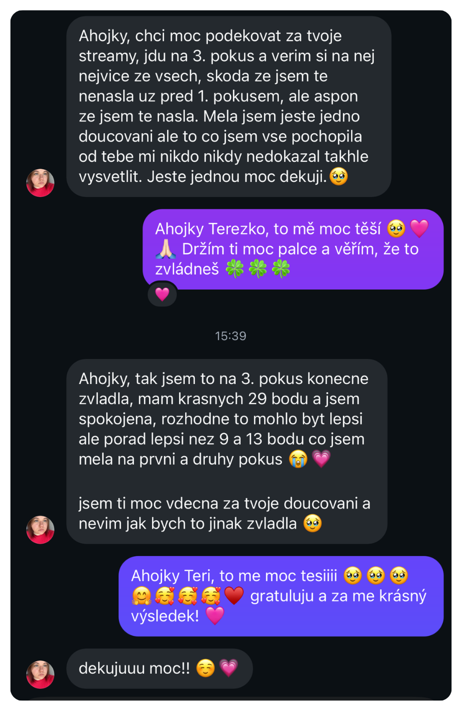 Recenze studentky – úspěšná maturita z matematiky online