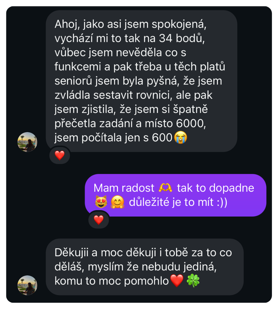 Recenze přípravy na maturitu z matematiky – Matika s Hankou
