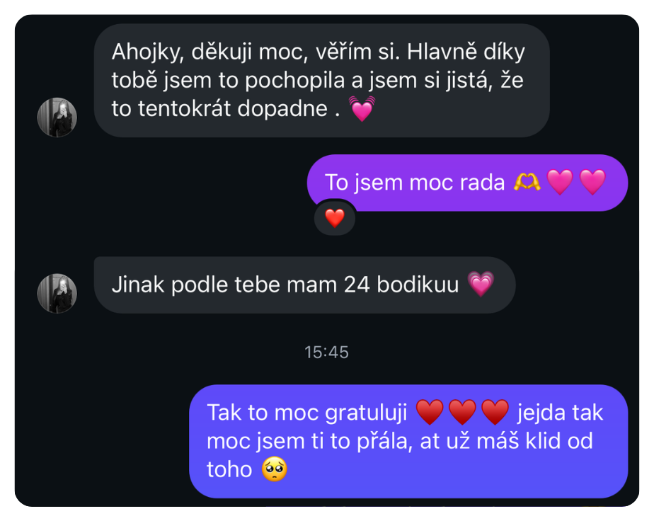Zpráva od studenta po úspěšné maturitě z matematiky – Hanka